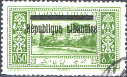 LIBANO, LEBANON, PAESAGGI, LANDSCAPE, 1927, USATI Scott:LB 73, Yt:FR-LB 85 - Gebruikt