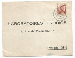 SAAR Regular 6f Workers Solo Franking Cover Sulzbach 7may1948 X France - Cartas & Documentos