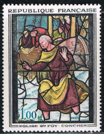 FRANCE : N° 1377 ** (Vitrail De L'église Sainte-Foy, à Conches) - PRIX FIXE - - Unused Stamps