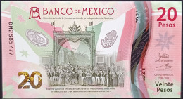 MEXICO $20 SERIES DM2885777 ANGEL  # - 7-FEBR-2023 INDEPENDENCE POLYMER NOTE BU Mint Crisp - Mexiko