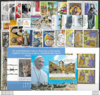 2015 Vaticano Annata Completa 29v.+2MS+1 Booklet MNH - Otros & Sin Clasificación