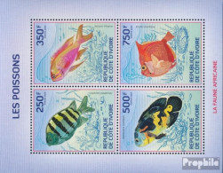 Elfenbeinküste 1509-1512A Kleinbogen (kompl.Ausg.) Postfrisch 2014 Fische - Côte D'Ivoire (1960-...)