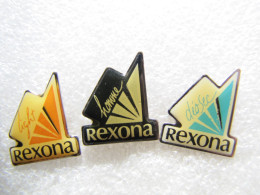 PIN'S    LOT 3  REXONA - Perfumes