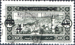 LIBANO, LEBANON, PAESAGGI, LANDSCAPE, 1927, USATI Scott:LB 81, Yt:FR-LB 90 - Used Stamps