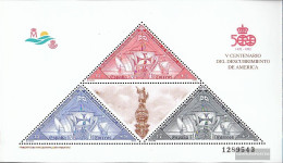 Spain Block42 (complete Issue) Unmounted Mint / Never Hinged 1992 Discovery America - Blocks & Kleinbögen