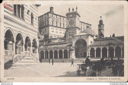 Am313 Cartolina Udine Citta' Loggia S.giovanni E Castello - Udine