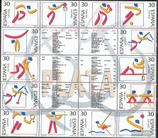 Spain 3220-3233 Zwanzigerblock (complete Issue) Unmounted Mint / Never Hinged 1995 Silver Medal Winner - Nuevos