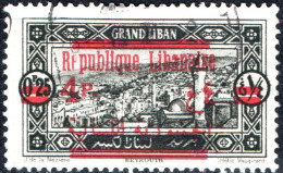 LIBANO, LEBANON, PAESAGGI, LANDSCAPE, 1928, USATI Scott:LB 104, Yt:FR-LB 119 - Usati