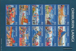 Denmark - Faroe Islands 562-571 Sheetlet (complete Issue) Unmounted Mint / Never Hinged 2006 Volkslied - Faroe Islands