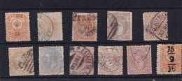 LOT DE TIMBRES CLASSIQUES DE 1866 A 1916..SELECTION DE CACHETS INTERESSANTS.A VOIR - Usati