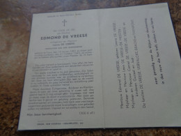 Doodsprentje/Bidprentje  EDMOND DE VREESE   Gent 1881-1945  (Echtg Leonie DE VREESE) - Godsdienst & Esoterisme