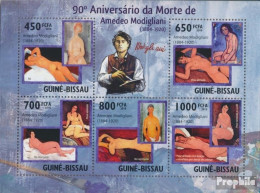 Guinea-Bissau 4605-4609 Kleinbogen (kompl. Ausgabe) Postfrisch 2010 Amedeo Modigliani - Guinée-Bissau