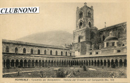 CPA - MONREALE - CONVENTO DEL BENEDETTINI - VEDUTA DEL CHIOSTRO COL CAMPANILE - Andere & Zonder Classificatie