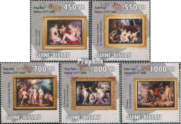Guinea-Bissau 4587-4591 (kompl. Ausgabe) Postfrisch 2010 Gemälde Von Peter Paul Rubens(1577– - Guinea-Bissau