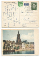 Germany BRD JS Bach Pf.10+2 + Notopfer + Other Pcard Messe Frankfurt 17sep1950 X Italy - Storia Postale