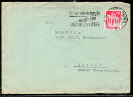 ,Germany,cart Cancel:Frankfurt (Main)23/0==108/1950 To Weimar,as  Scan - Covers & Documents