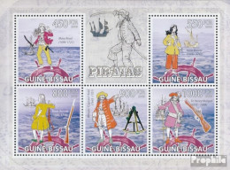 Guinea-Bissau 4498-4502 Kleinbogen (kompl. Ausgabe) Postfrisch 2009 Piraten Und Schiffe - Guinée-Bissau