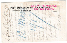 Cachet: La Cantine Anglaise - Secteur Postal Sur Carte DeEtal Castle, Near Wooler - Cartas & Documentos