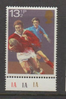 Great Britain 1980 Rugby 13 1/2 P With Bottom Selvage MNH ** - Rugby
