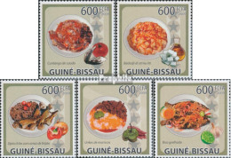 Guinea-Bissau 4367-4371 (kompl. Ausgabe) Postfrisch 2009 Gastronomie Von Guinea-Bissau - Guinée-Bissau