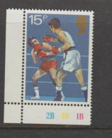 Great Britain 1980 Boxing 15p Corner Piece MNH ** - Boxeo