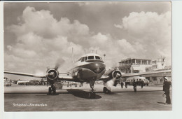 Vintage Rppc KLM K.L.M Royal Dutch Airlines Convair @ Schiphol Airport - 1919-1938: Entre Guerres