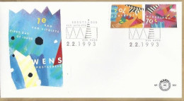 NL.- FDC. NVPH Nr. 304. EERSTE DAG VAN UITGIFTE. FIRST DAY OF ISSUE. 2.2.1993. WENS POSTZEGELS - FDC