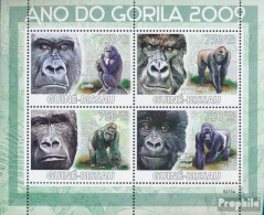 Guinea-Bissau 4178-4181 Kleinbogen (kompl. Ausgabe) Postfrisch 2009 Gorillas - Guinée-Bissau