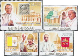 Guinea-Bissau 4173-4176 (kompl. Ausgabe) Postfrisch 2009 Vatikanstaat - Guinée-Bissau