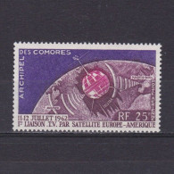 COMOROS 1962, Sc# C7, Telstar, Space, MH - Isole Comore (1975-...)