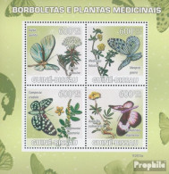 Guinea-Bissau 4127-4130 Kleinbogen (kompl. Ausgabe) Postfrisch 2009 Schmetterlinge Und Heilpflanzen - Guinea-Bissau