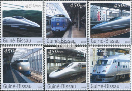 Guinea-Bissau 2246-2251 (kompl. Ausgabe) Postfrisch 2003 Japanische Züge - Guinea-Bissau