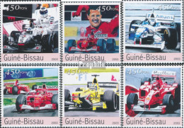 Guinea-Bissau 2239-2244 (kompl. Ausgabe) Postfrisch 2003 Formel 1 - Guinea-Bissau