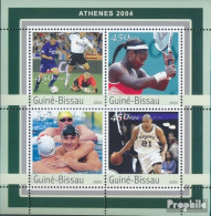 Guinea-Bissau 2064-2067 Kleinbogen (kompl. Ausgabe) Postfrisch 2003 Olympische Sommerspiele - Guinée-Bissau