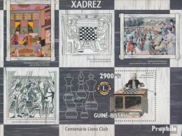 Guinea-Bissau Block 751 (kompl. Ausgabe) Postfrisch 2010 Schach Im Kunst- Und Lions-Club - Guinea-Bissau