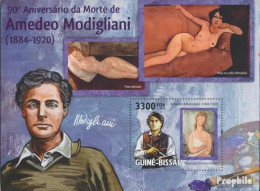 Guinea-Bissau Block 749 (kompl. Ausgabe) Postfrisch 2010 Amedeo Modigliani - Guinée-Bissau