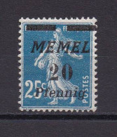 MEMEL 1922 TIMBRE N°50 NEUF AVEC CHARNIERE - Neufs