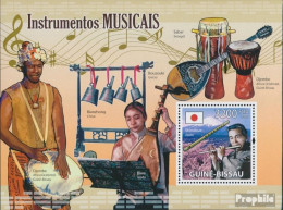 Guinea-Bissau Block 711 (kompl. Ausgabe) Postfrisch 2009 Musikinstrumente - Guinea-Bissau