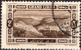 LIBANO, LEBANON, PAESAGGI, LANDSCAPES, 1925, USATI Scott:LB 57, Yt:FR-LB 57 - Usados