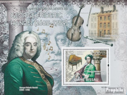 Guinea-Bissau Block 686 (kompl. Ausgabe) Postfrisch 2009 Georg Friedrich Händel - Guinée-Bissau