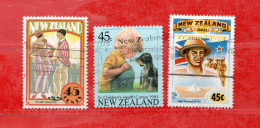 (Us8) NUOVA ZELANDA  °- 1992-1993 -  Yvert. 1205-1239-1263. Used. - Gebraucht