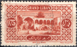 LIBANO, LEBANON, PAESAGGI, LANDSCAPES, 1925, USATI Mi:LB 61, Scott:LB 53, Yt:FR-LB 53 - Gebraucht