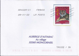 TP N° 5548 SUR LETTRE DU 28.1.22 - Lettres & Documents