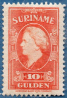 Suriname, 1945 ƒ 10.- Queen Wilhelmina MNH - Suriname ... - 1975