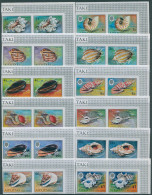 Aitutaki 1974 SG97-108 Shell Definitives (12) Imperf X 2 MNH - Cookeilanden