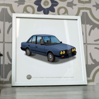 Poster BMW E30 Bleue - Cars