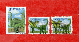 (Us8) NUOVA ZELANDA  °- 1993 - Faune Préhistorique.  Yvert. 1247-1252 De Carnet.. Used. - Gebraucht