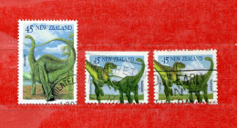 (Us8) NUOVA ZELANDA  °- 1993 - Faune Préhistorique.  Yvert. 1247-1252 De Carnet.. Used. - Used Stamps