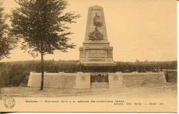 CPA - WATERLOO - MONUMENT A LA MEMOIRE DES COMBATTANTS BELGES - Waterloo