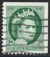 Canada 1961. Scott #338 Single (U) Queen Elizabeth II - Timbres Seuls
